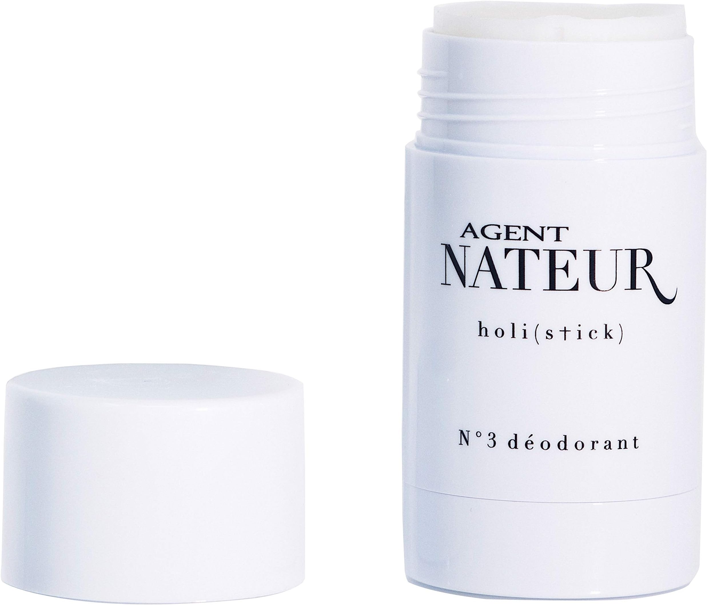 Agent NateurHOLI (STICK) NO 3 NATURAL DEODORANT - Non-GMO, Non-Toxic, Organic, Aluminum Free, Unscented Unisex Large 1.7 oz