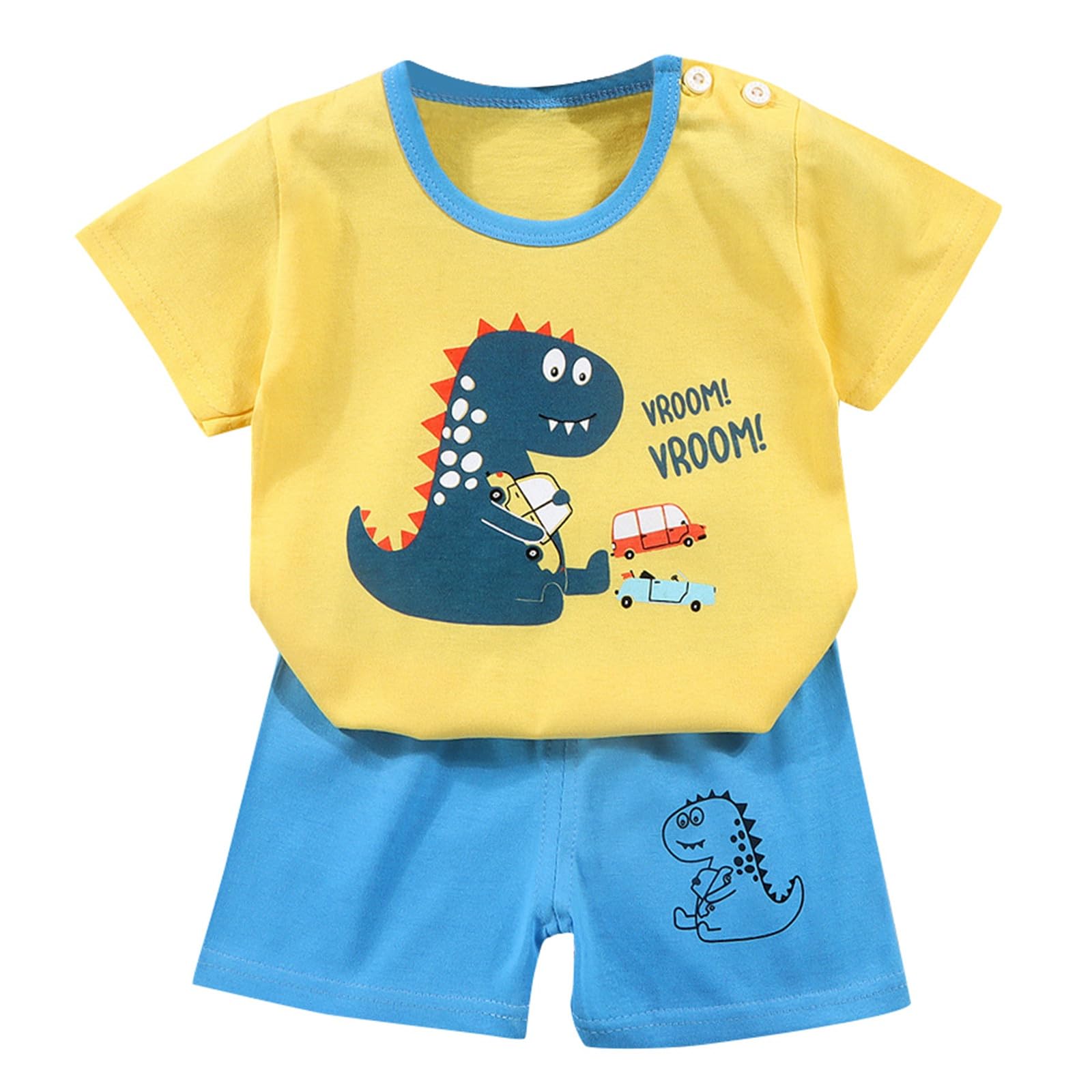 Cokbyavla Boys 109C Kids Summer 2Pcs Clothing Set, Bathing Suit For Linen Outfit Girl Hawaiian Shirt Suspenders And Bow Tie Set Tank Top And Shorts Kid Summer(,12-18 Months)