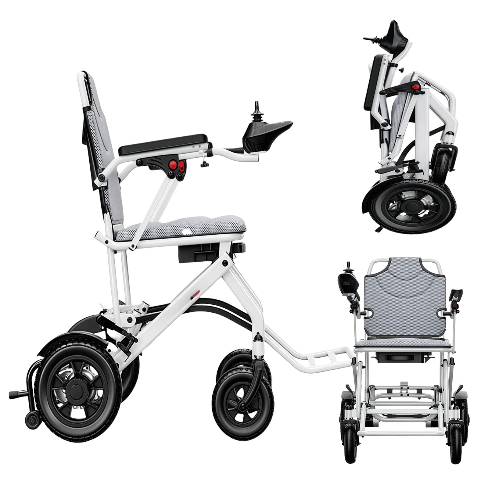 Carrozzine Elettriche Pieghevoli Carrozzine Elettriche Per Adulti Motore Da 500 W Ultraleggera 15,8 Kg Facile Da Trasportare E Riporre Carrozzina Elettrica Per Viaggi E Uso Quotidiano