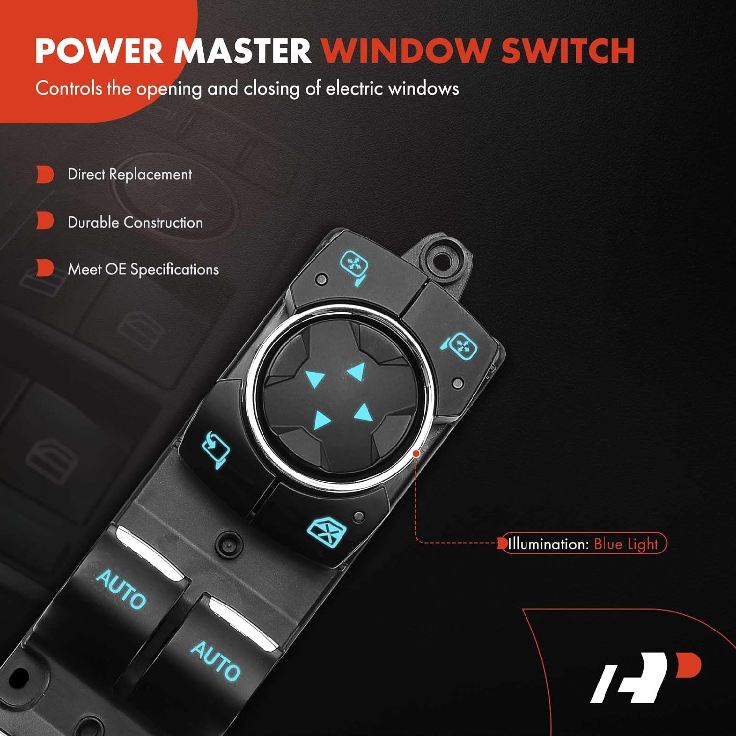 A-Premium Master Power Window Switch Compatible with Ford Explorer 2011 2012 2013 2014 2015, Front Left Driver Side