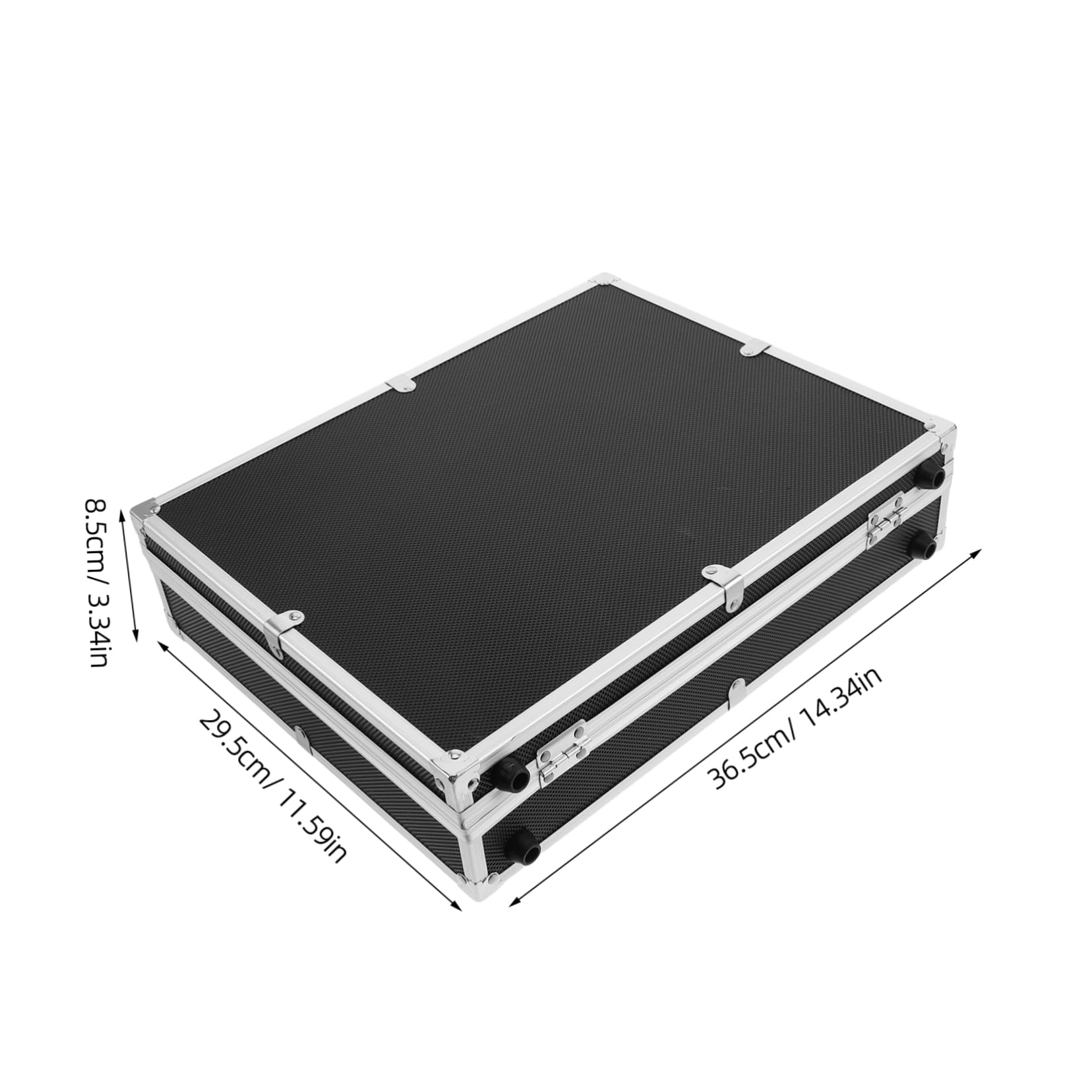 Healifty Handheld Microphone Carrying Case Aluminum Storage Box with Multi Slots for Mic and Cables Portable Design for Ktv and Outdoor Events Easy to Transport