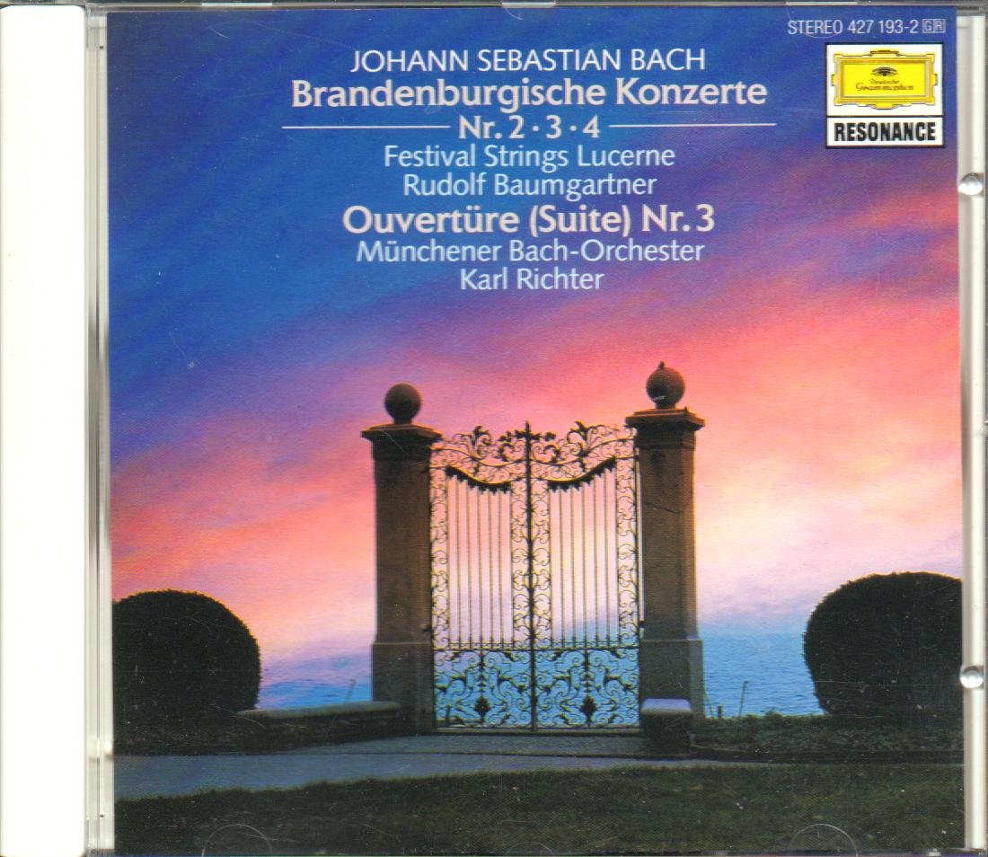 Bach-Richter -Ctos Brandebourgeois 2-3-4 [Audio CD]
