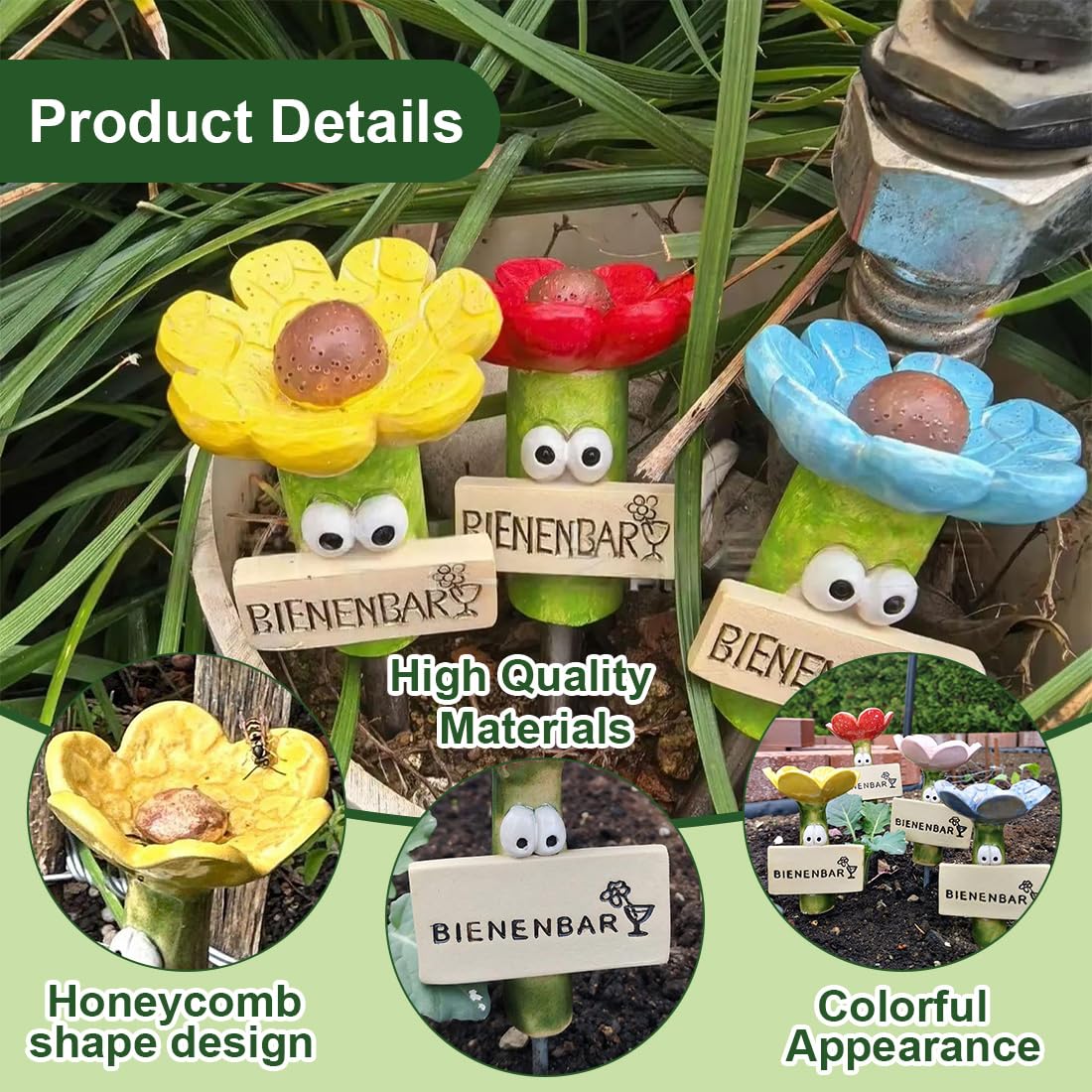 4 Piezas De Tazas Para Insectos Abejas, Bebedero Para Abejas, Bebederos Para Insectos, Decoración De Jardín, Criar Y Alimentar Abejas, Para Apicultores Y Amantes De La Jardinería