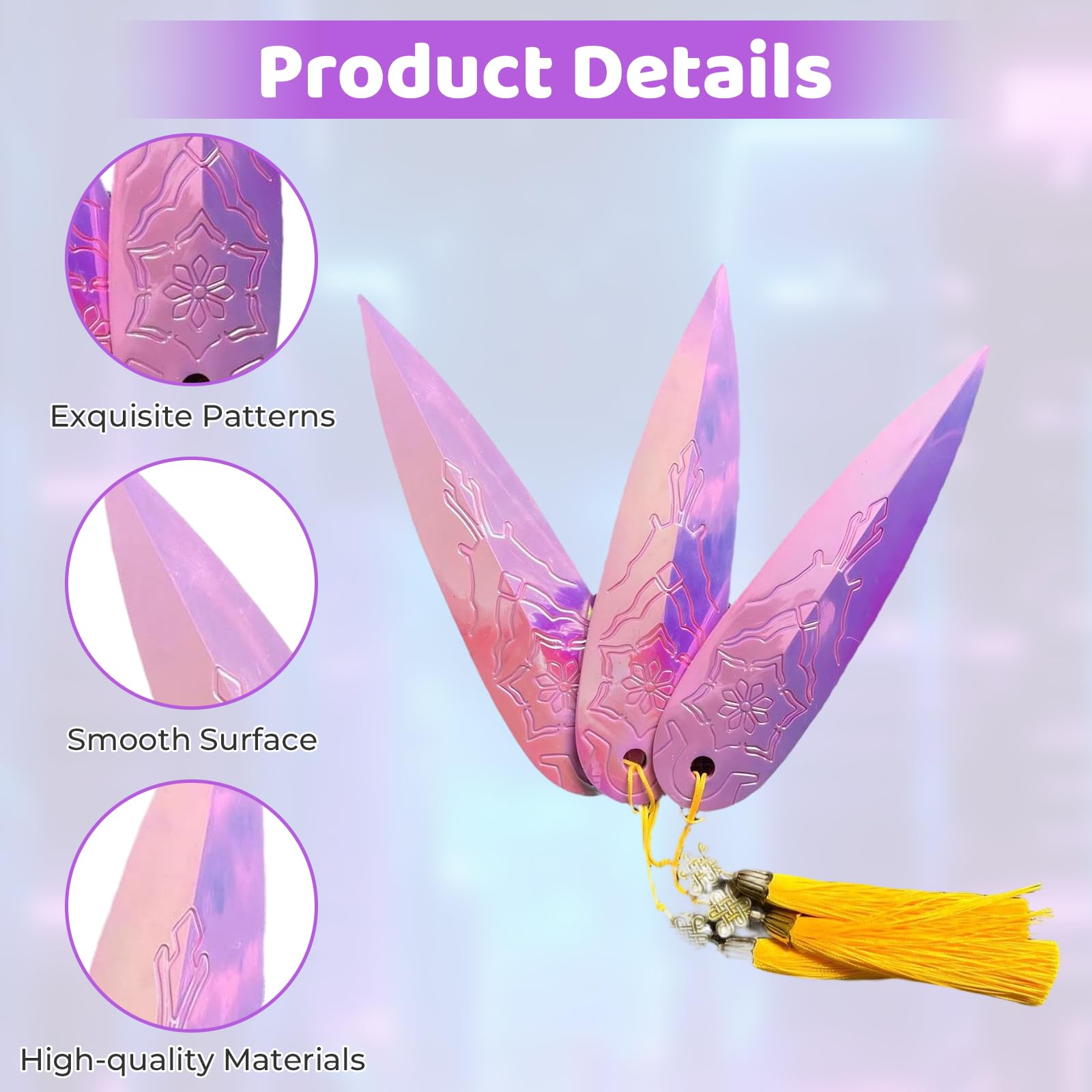 Nhemeylp 3 PCS Zoey's Prop Replica, Detailed Prop Sword with Plastic, Fantasy Accessory - Image 3