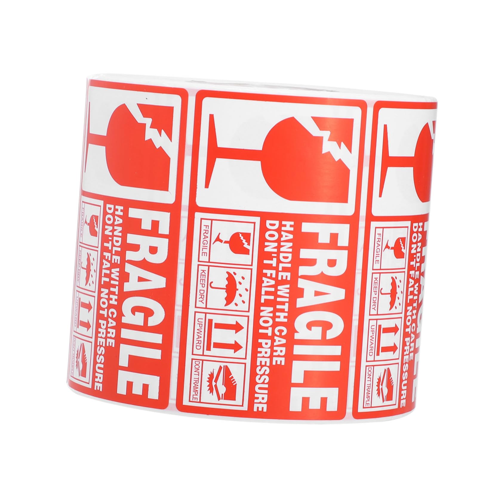 ARTIBETTER 1000 Labels Fragile Adhesive Stickers Red White Shipping Care Stickers for Packing Warning