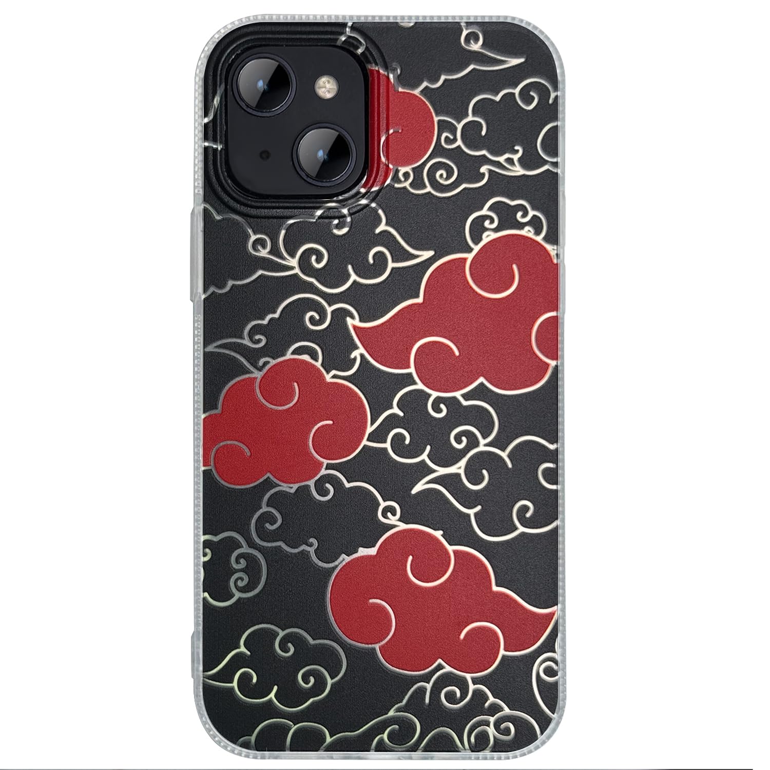Case for iPhone 14 & for iPhone 13 with Cute Funny Japanese Anime Manga Popular Cartoon Design, 3D Silver IMD Laser Shockproof Protective Cover for Boys Girls