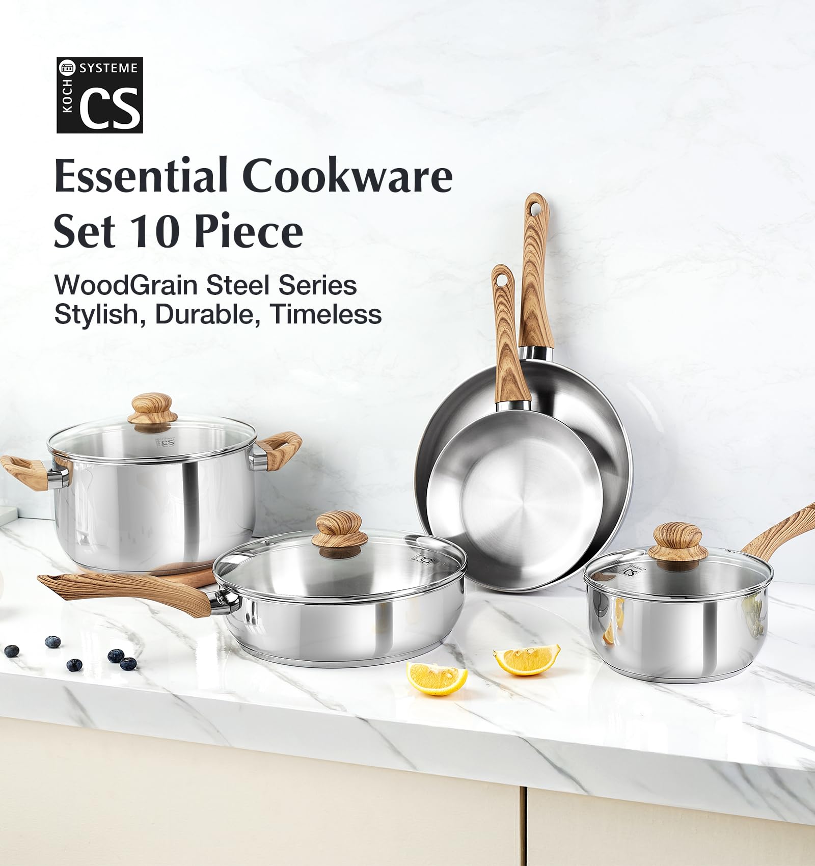 Amazon | KOCH SYSTEME CS ステンレススチール Coowkare セット 10個