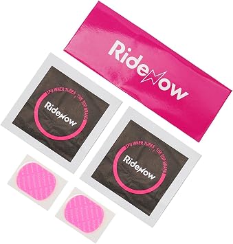 Bicycle Tire Repair Patch Kit for Ridenow TPU Inner Tubes, Ultralight Transparent Adhesive Puncture Fix Tool