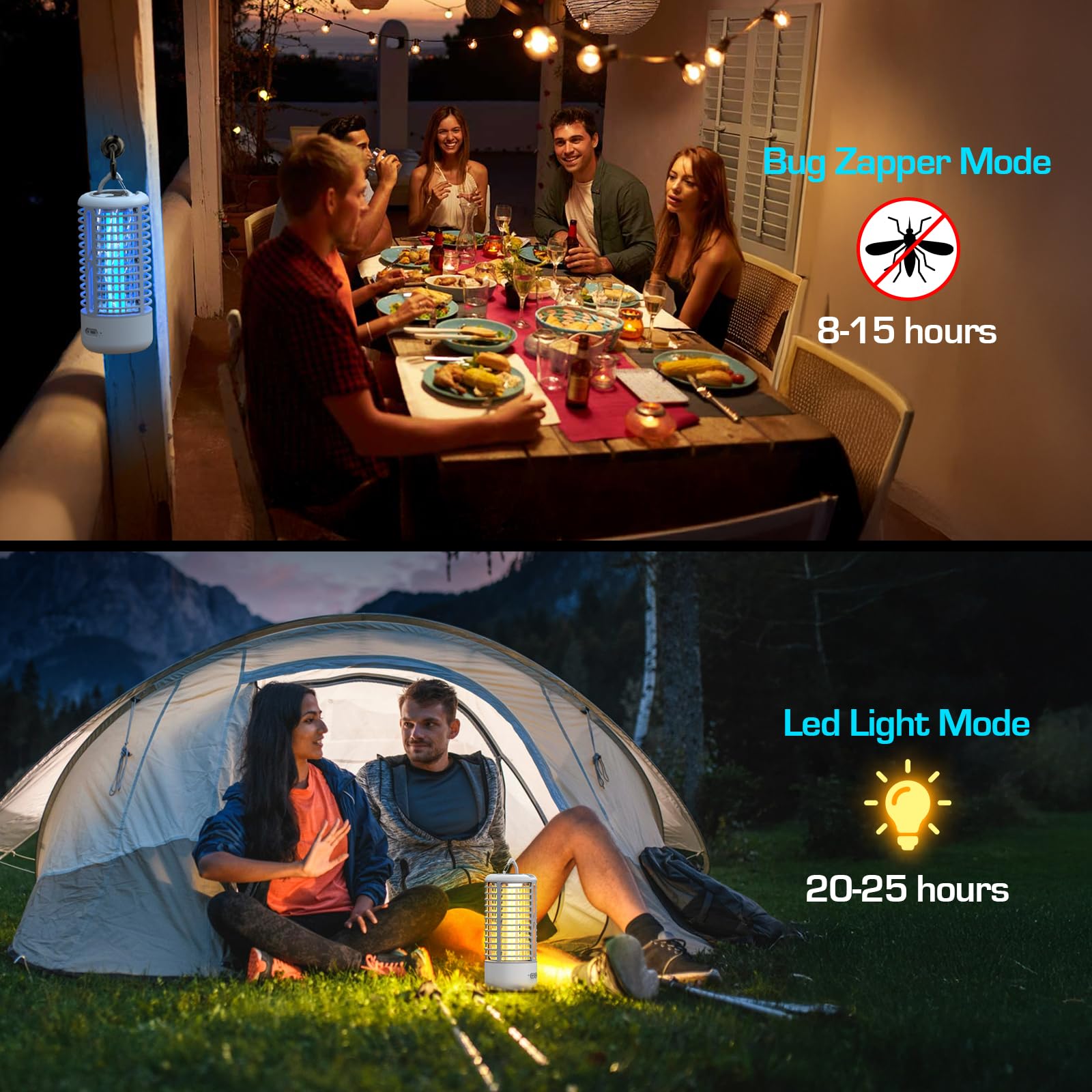 Lampada Antizanzare, Anysun Zanzariera Elettrica Con Luce LED Per