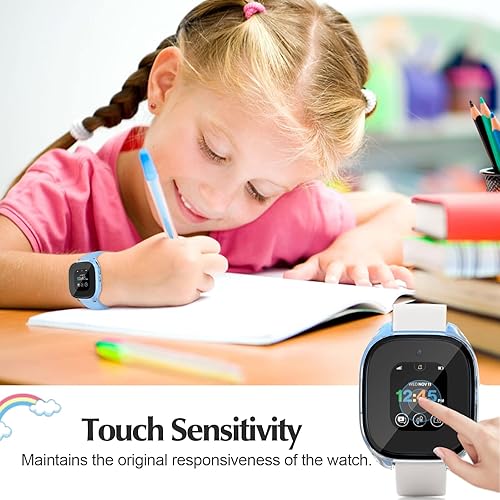 Miniatura 7 de Paquete de 2 fundas protectoras para Verizon Gizmo Watch 3, protector de pantalla de policarbonato duro, protector de pantalla de vidrio templado