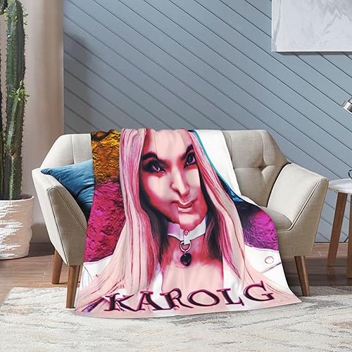 Miniatura 6 de NALCKA Karol Singer G - Manta ultrasuave de franela ligera para sofá, cama, uso en todas las estaciones, 50 x 40 pulgadas