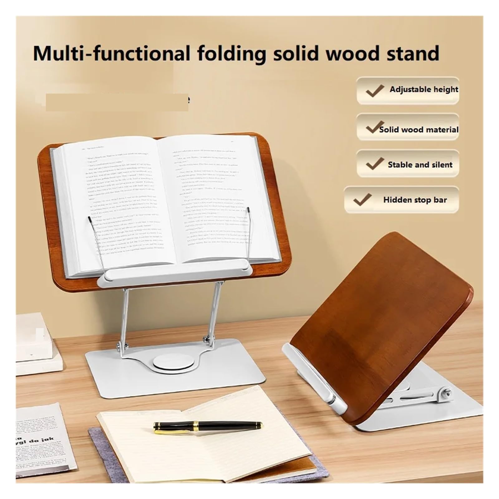 Atril de Lectura Reading Book Support Clamp Stand Rests Lecture for Lying Down