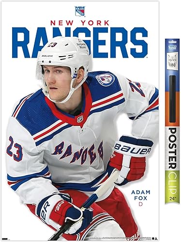 Trends International NHL New York Rangers - Póster de pared de la serie 23 de Adam Fox