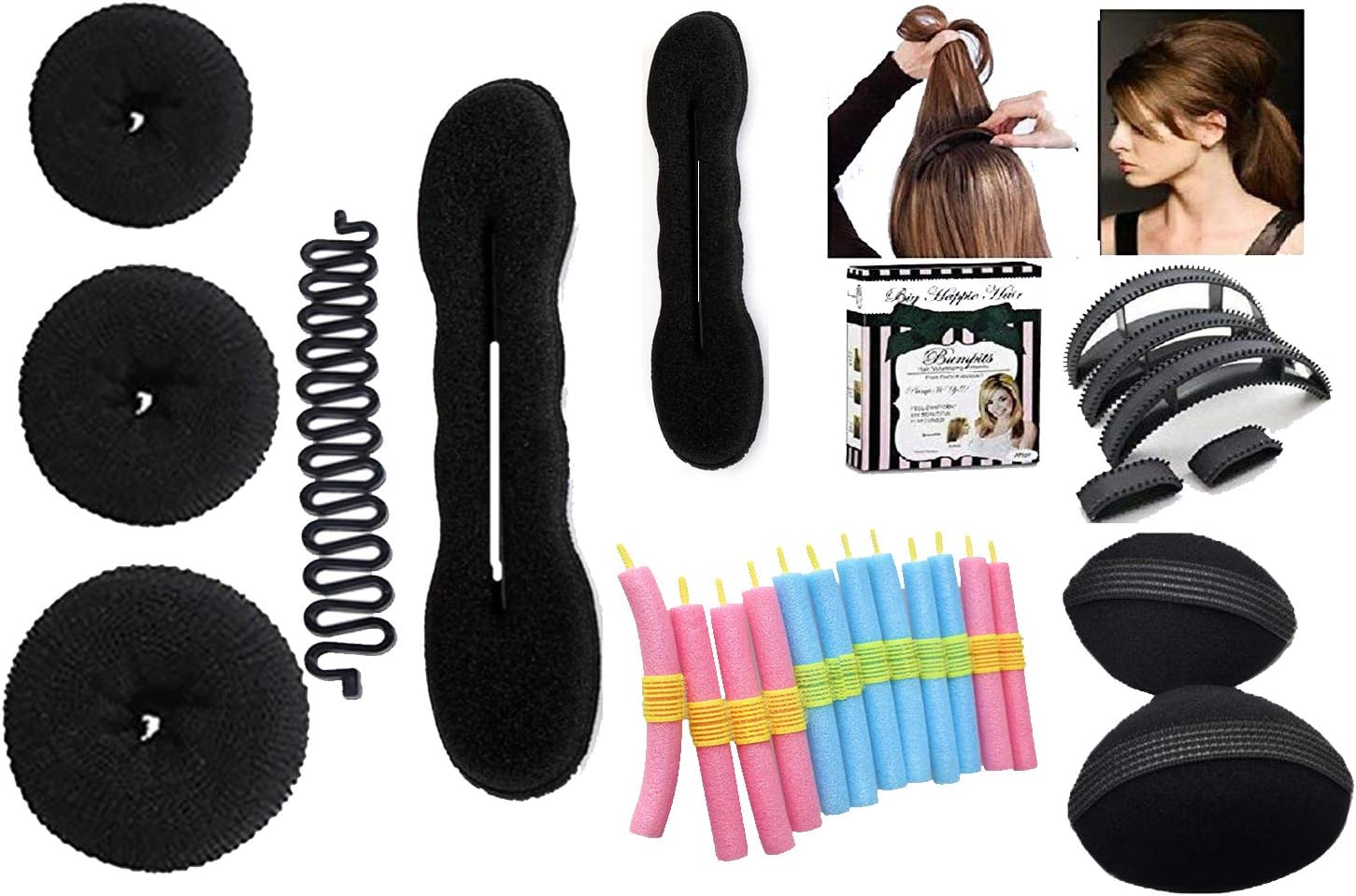 Homeoculture Hair Accessories Combo (Black)