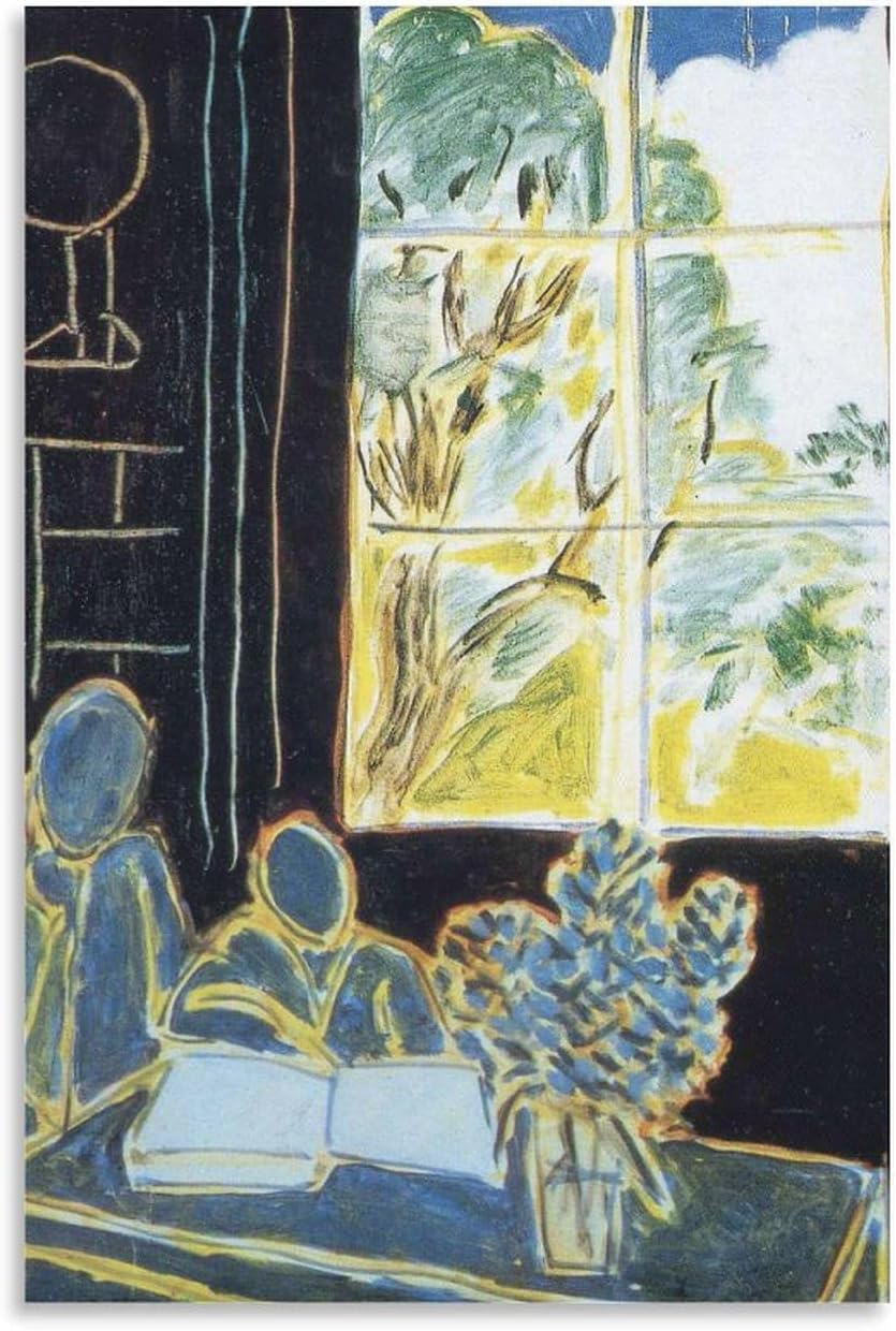 ZZYGGN GMGSW That Lives In Houses by Henri Matisse Canvas Poster Abstract Wall Art Painting Henri Matisse Prints for Office Picture Decor 40x60cm Frameless