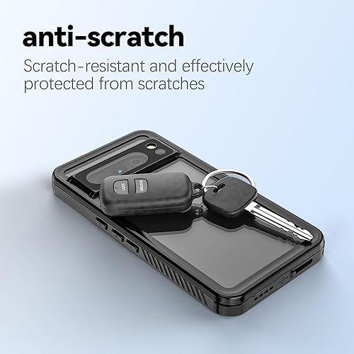 Miniatura 5 de Ezanmull Funda impermeable para Google Pixel 8 Pro con protector de pantalla integrado, a prueba de polvo, a prueba de golpes, a prueba de caídas,