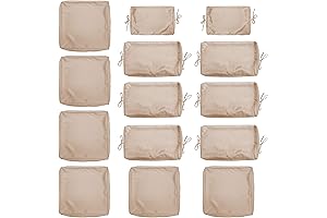 14 Piece Outdoor Cushion Slipcovers, Waterproof & UV Resistant Patio Cushion Covers