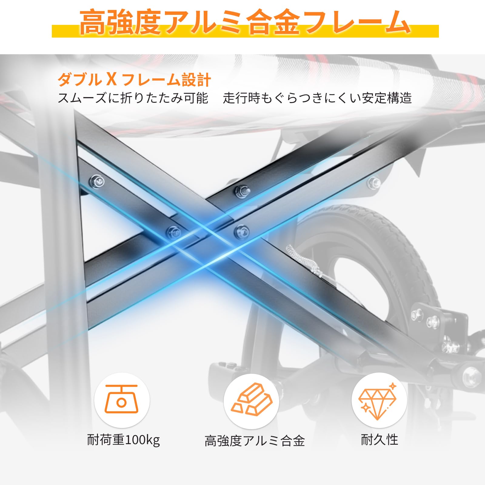 Amazon | Care-Parents 車椅子 介助型 折りたたみ 軽量 コンパクト