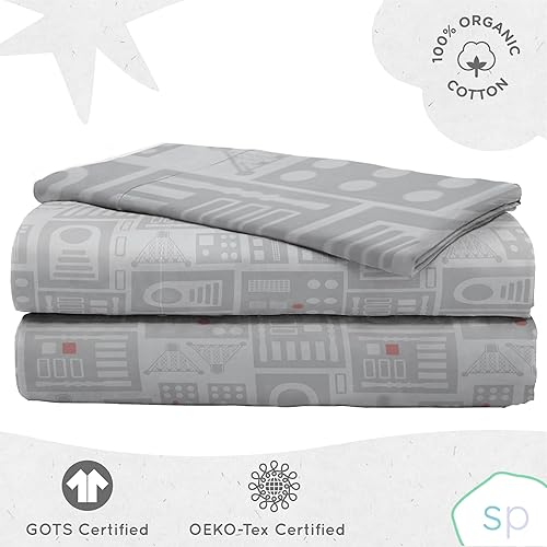 Miniatura 3 de Saturday Park Star Wars Dark Side Darth Vader Tech Juego de Sábanas Individuales - 3 Piezas 100% Algodón Orgánico con Funda de Almohada -