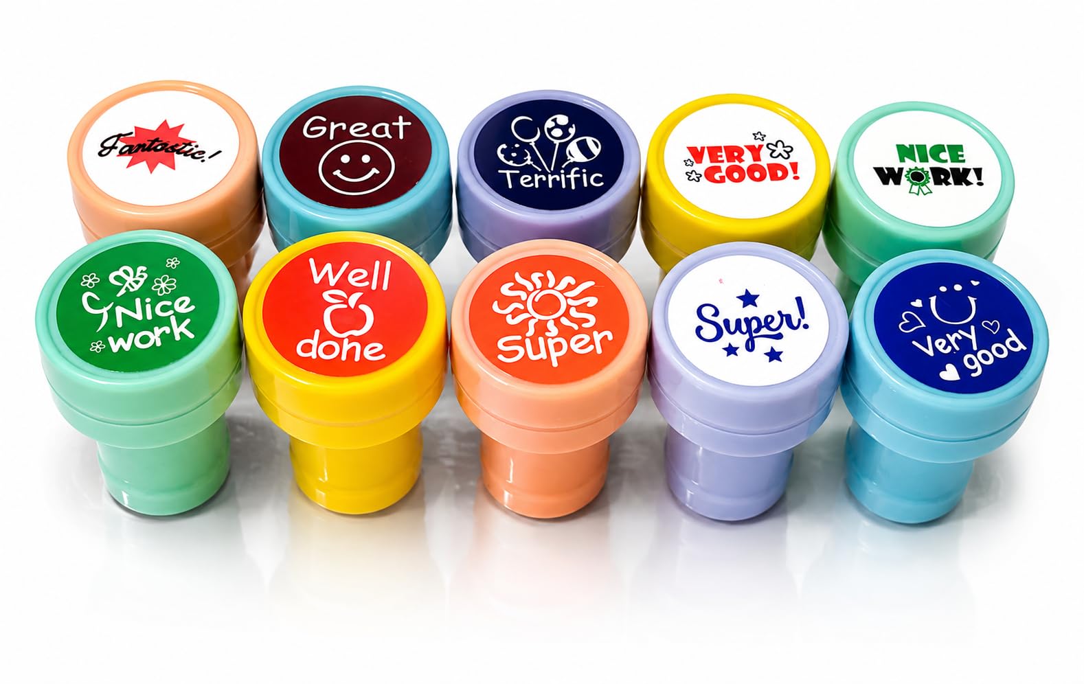 10 Self-Inking Reward Stamp Set for Kids & Students | Motivational Classroom Stamps, Homework & School Rewards, Positive Reinforcement, Achievement Recognition-image-7