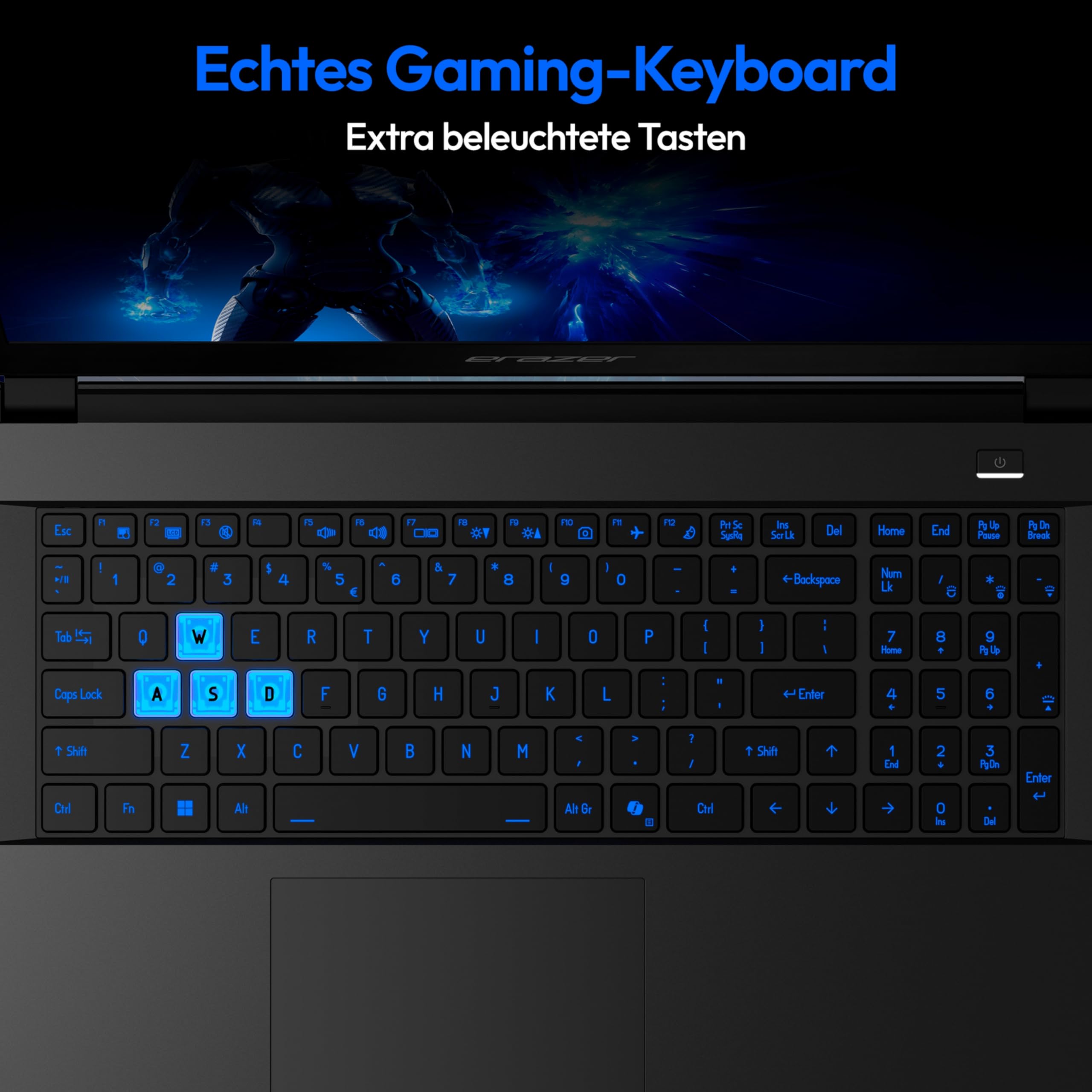 ERAZER Deputy 15 P1 39,6 cm (15,6" Zoll 144Hz) Full HD Gaming Laptop (Core 5 210H, GeForce RTX 5060 8GB GDDR7, 16GB DDR5 RAM, 1TB SSD, Windows 11 Home)