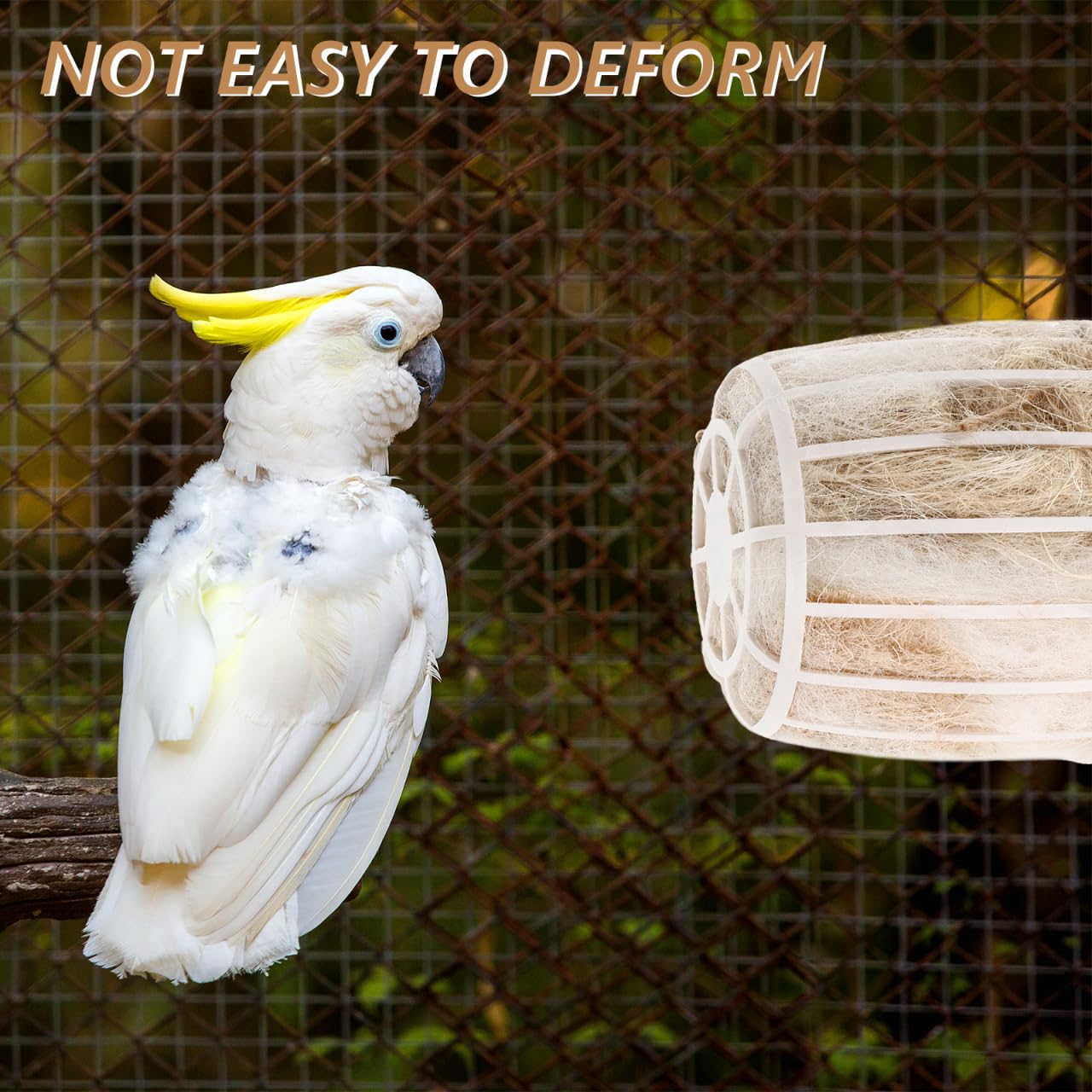 Matériau du nid d'oiseaux en jute et matériau de nidification respirant pour oiseaux Idéal pour les nichoirs et les nichoirs Matériaux 100 % naturels Indispensables pour les oiseaux