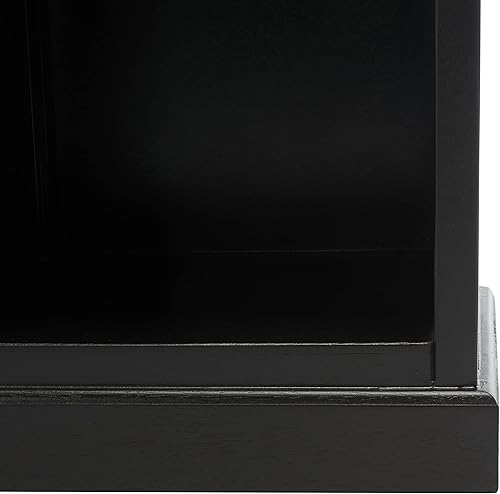 Miniatura 5 de Safavieh Home Collection Maralah Estantería de madera maciza negra con 5 estantes (totalmente montada)