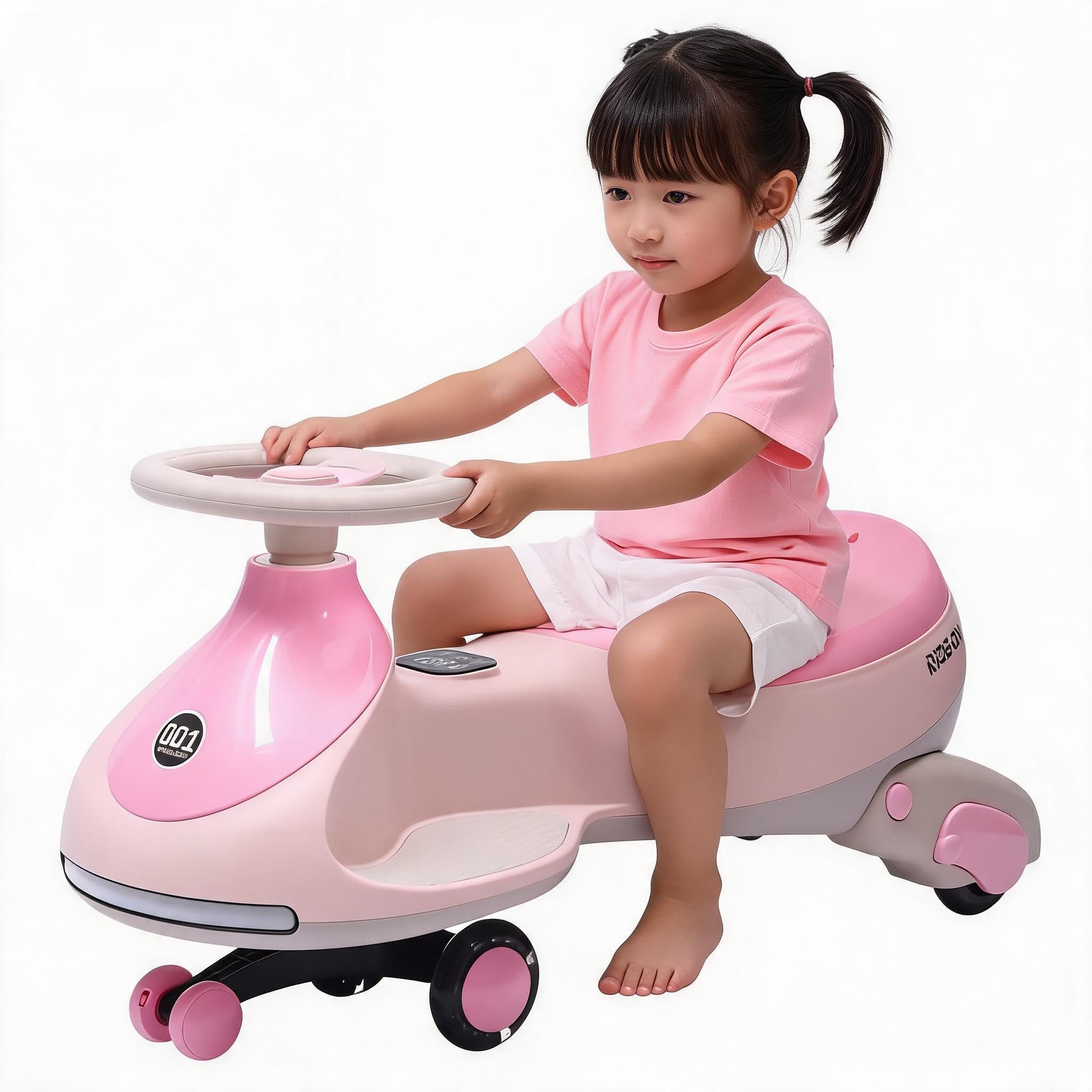 Acekool Voiture Électrique Enfant 12V 2-en-1 Twistcar -