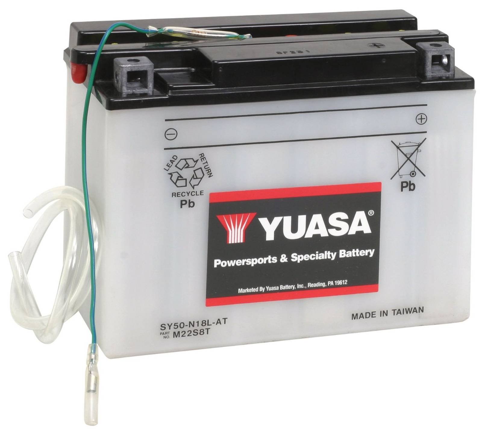 Amazon.com: Yuasa YUAM22S8T SY50-N18L-AT Battery, Multi-Colored