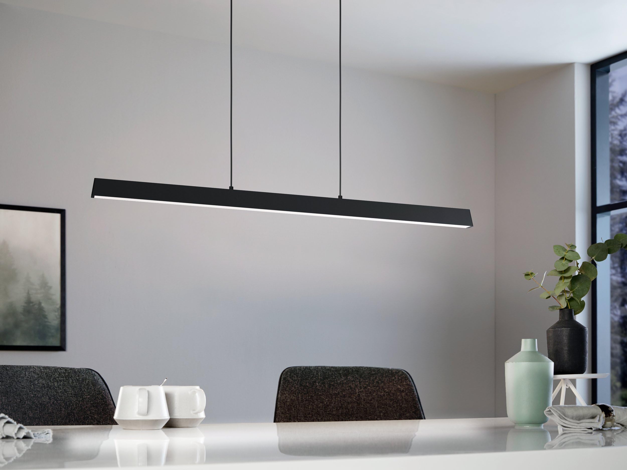 EGLO connect.z Smart-Home LED Pendelleuchte Simolaris-Z, Hängelampe, ZigBee | App und Sprachsteuerung Alexa, Lichtfarbe einstellbar (warmweiß-kaltweiß), RGB, dimmbar
