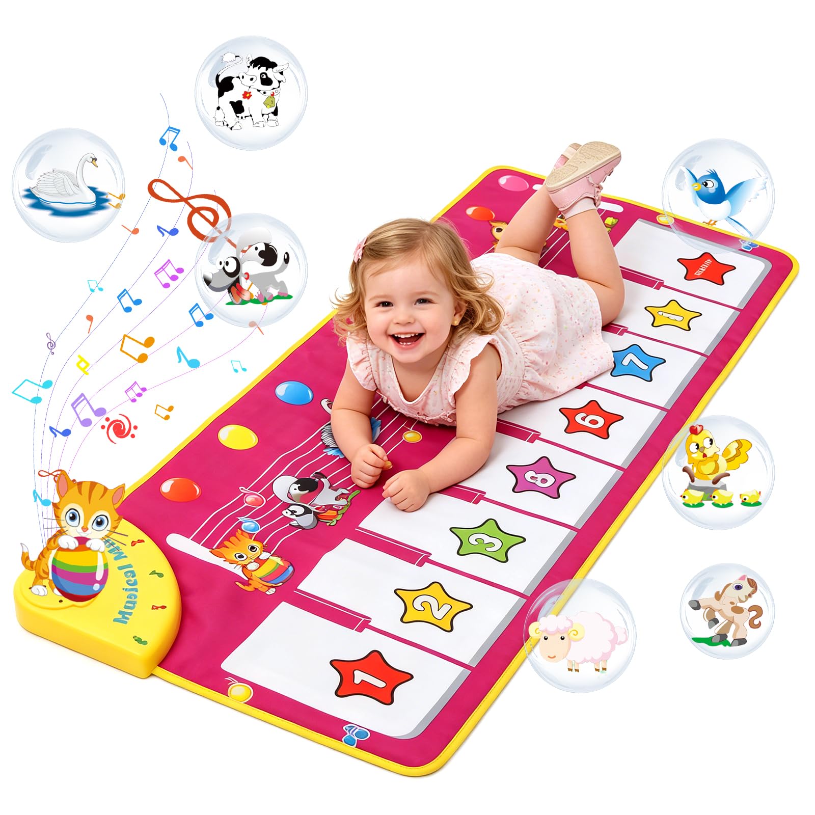 Piano Music Dance Mat for Toddlers - Best Education Music Toy (Purple 1)-image-30