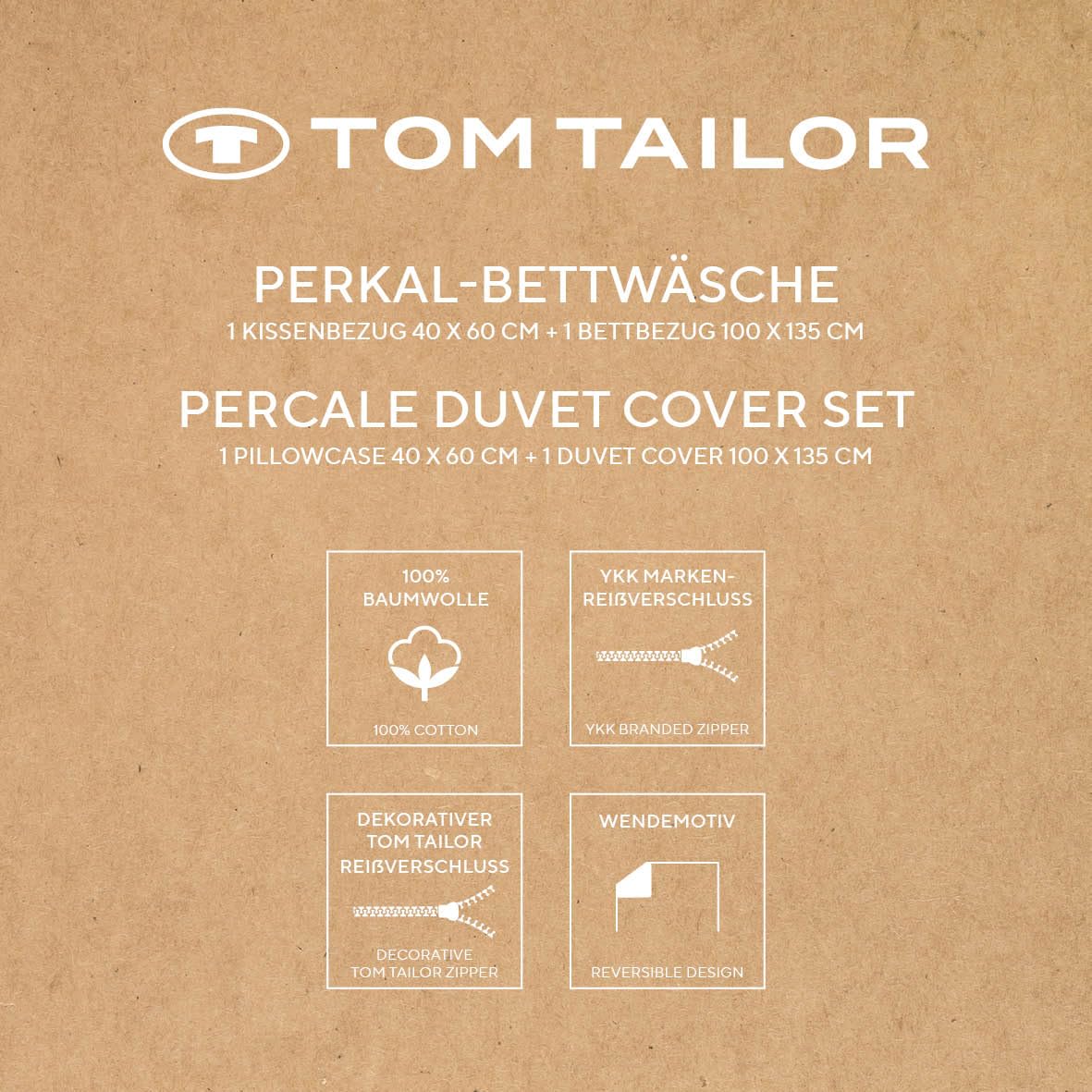 Tom Tailor Linge de lit bébé en Percale, 40x60 cm + 100x135 cm, 100% Coton/perforé, avec Motif réversible, Ourlet Haut et Fermeture éclair de Marque, Strips with Push (Sky Blue & Light Lemon)
