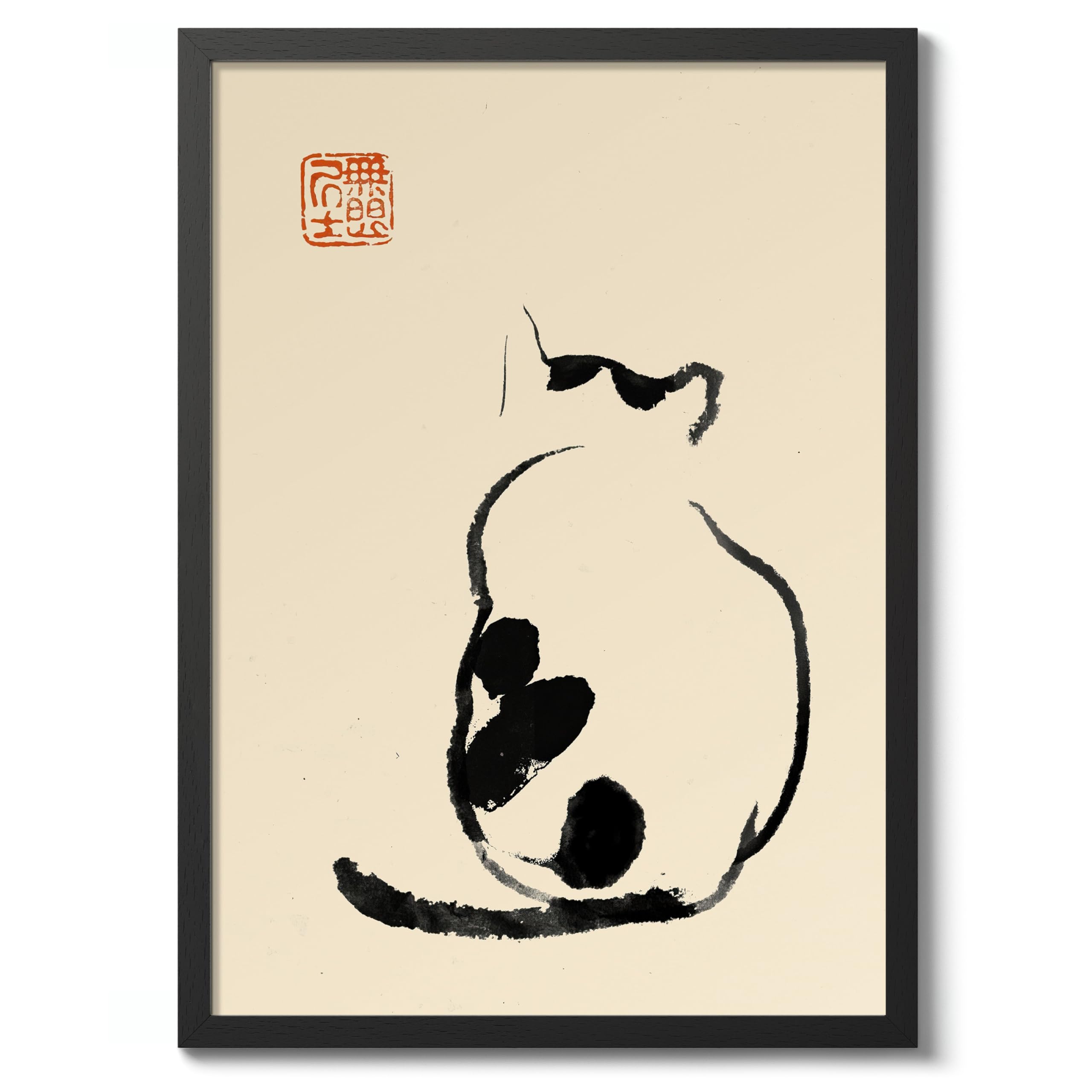 Matsumoto Hoji Sad Frog Poster, Japansese Art Woodblock Ukiyo-e Print, Framed Japanese Wall Art, Archival Matte, A4 (Print Only) - 29.7x21cm — view 29