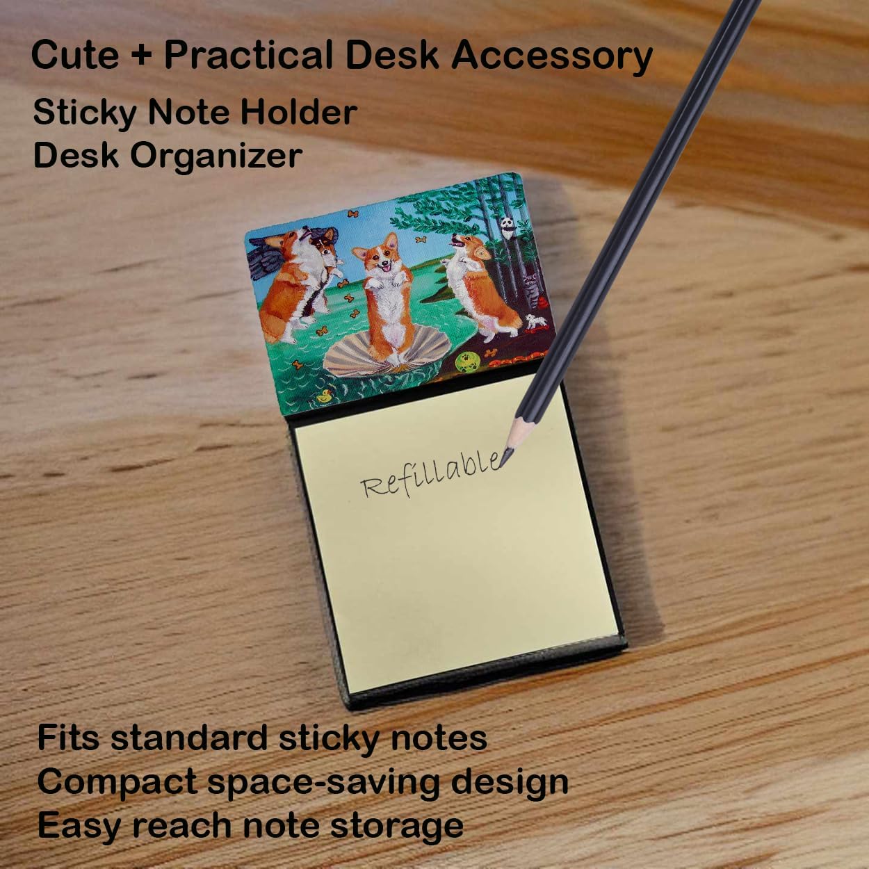 Caroline's Treasures Desk Artwork Notepad Holder, Multicolor (7319SN) image 2