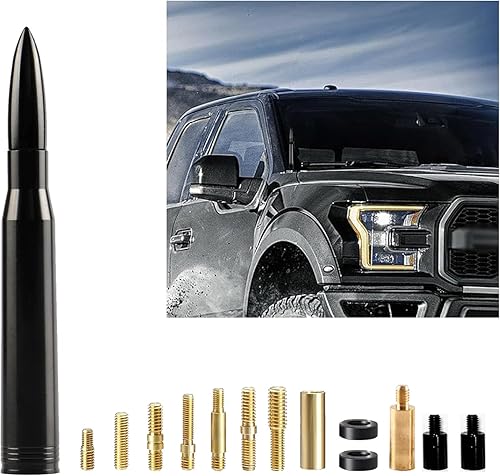 Antena universal de repuesto compatible para Dodge, GMC, Ford, Jeep, Chevrolet, Toyota Truck Antena de repuesto hecha de billet resistente y