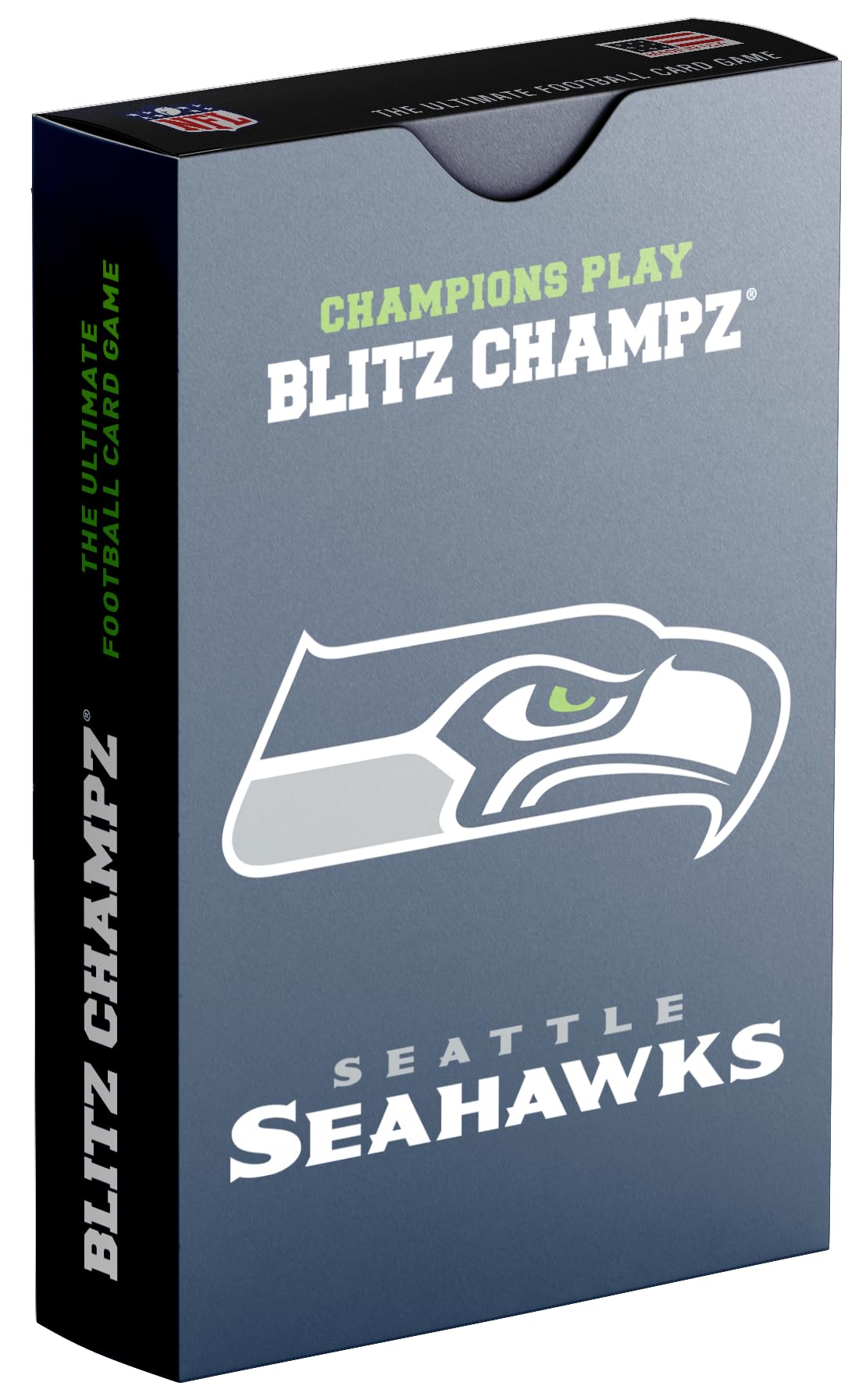 Blitz Champz Seattle Seahawks Card Game | NFL Gifts for Seahawks Fans | Fun Family Party Game for Kids & Adults