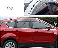 Vista 4 de KAITIAN 4 unidades de deflector de ventana de automóvil, protectores de lluvia cromados para Toyota RAV4 2019 2020 2021 2022 2023 2024 2025 2026