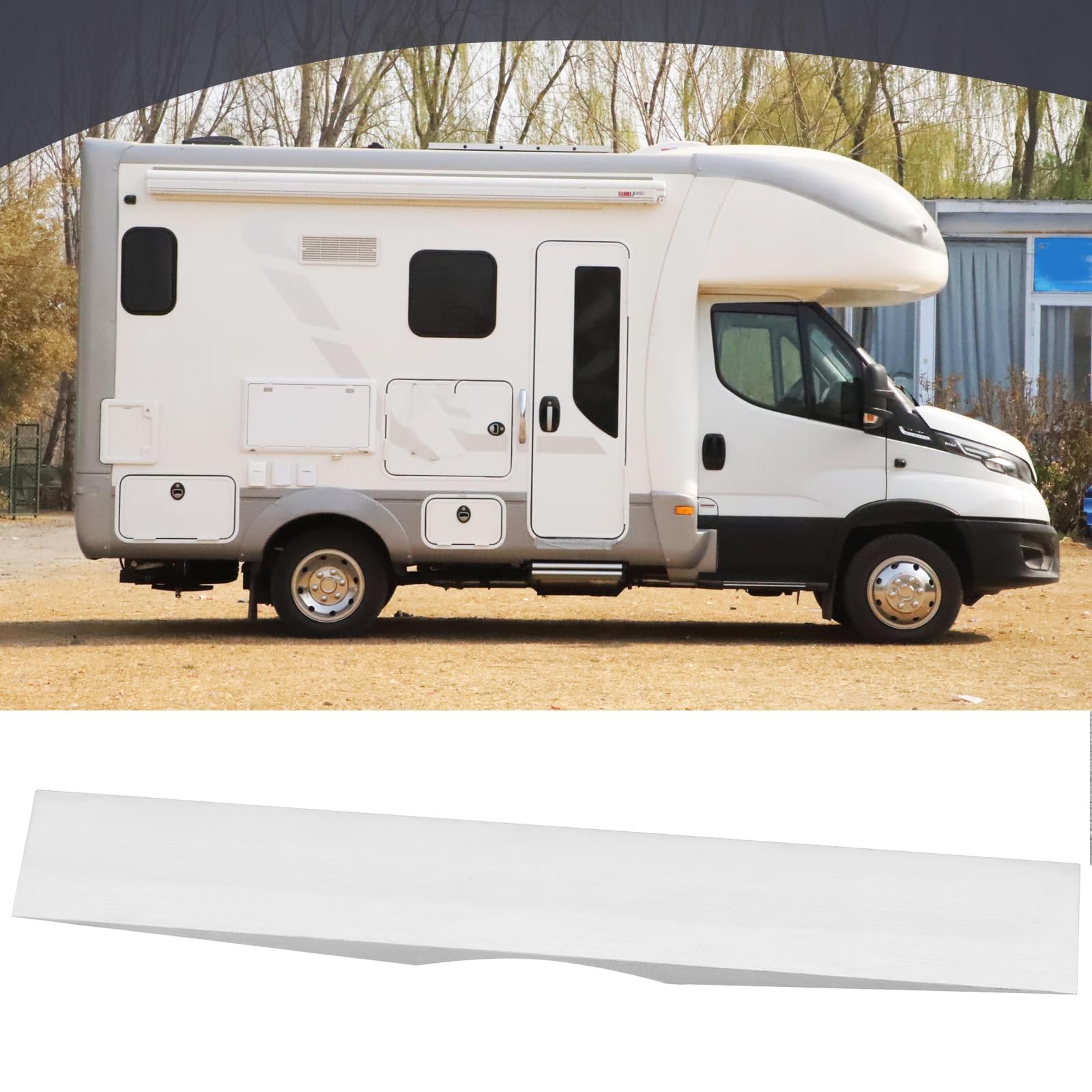 Van Schuifdeur Stopper, DarSeity Aluminium Camper Van Mods Midway Deur Stop voor Sprinter Transit Promaster & Andere Campervans, Dubbelzijdige Lijm