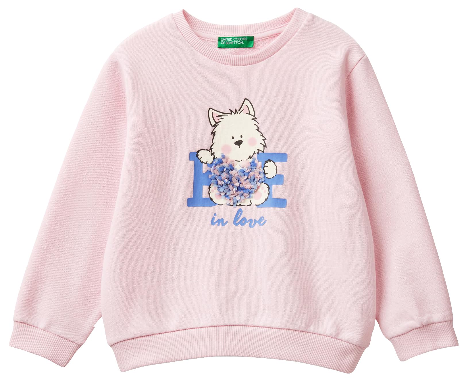 United Colors Of Benetton Girls Rosa Maglia G/C M/L 3J68g10fu Hooded Sweatshirt, Uk