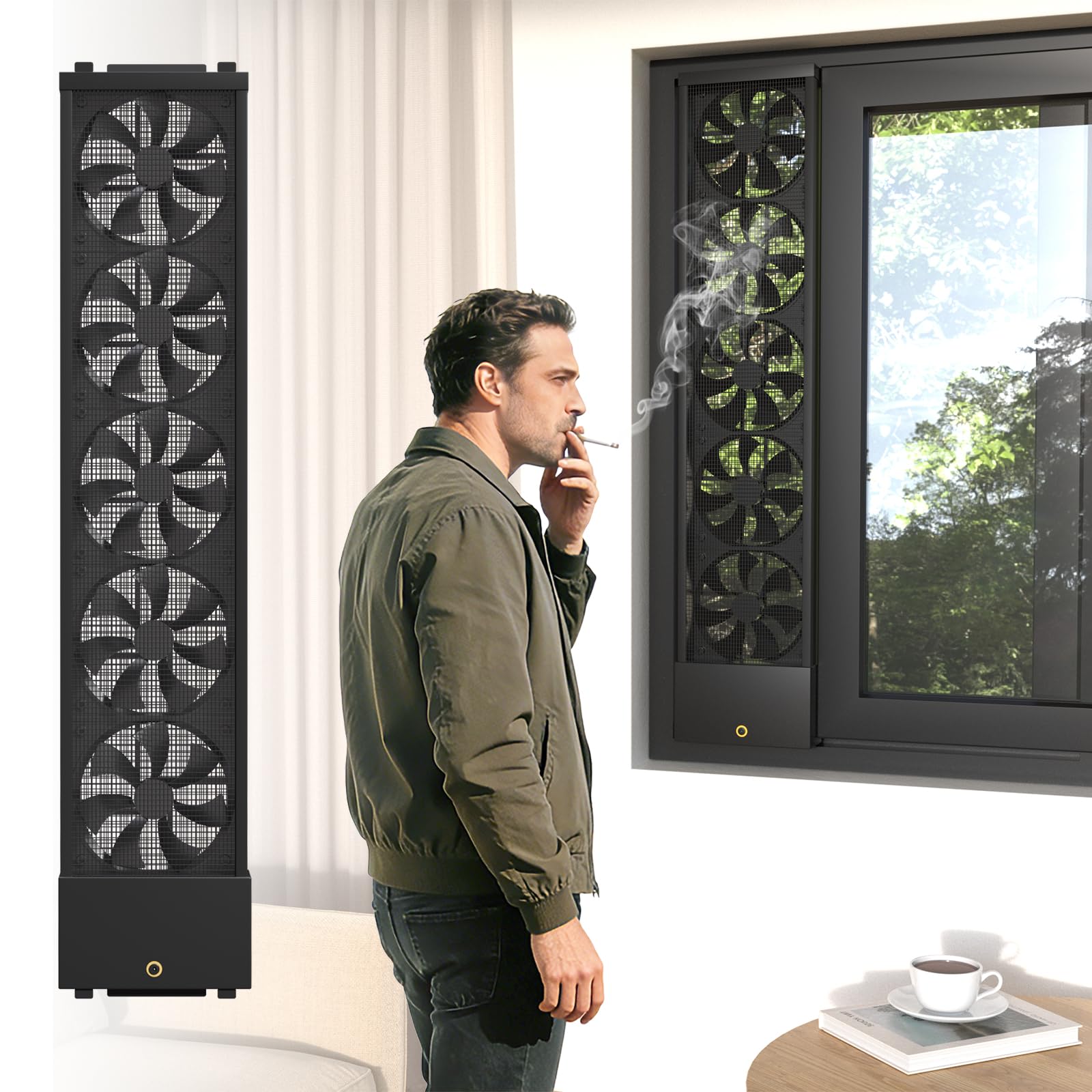 Vertical Window Fan for Sliding Windows (75~80cm/29.5~31.5in)