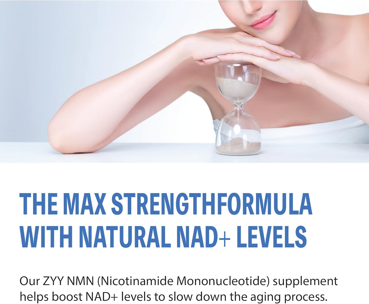 zyy NMN Supplement|Real Nicotinamide Mononucleotide|18000mg per Bottle, 300mg per Serving|for Cellular Health, Anti-Aging|120 Capsules - Image 4