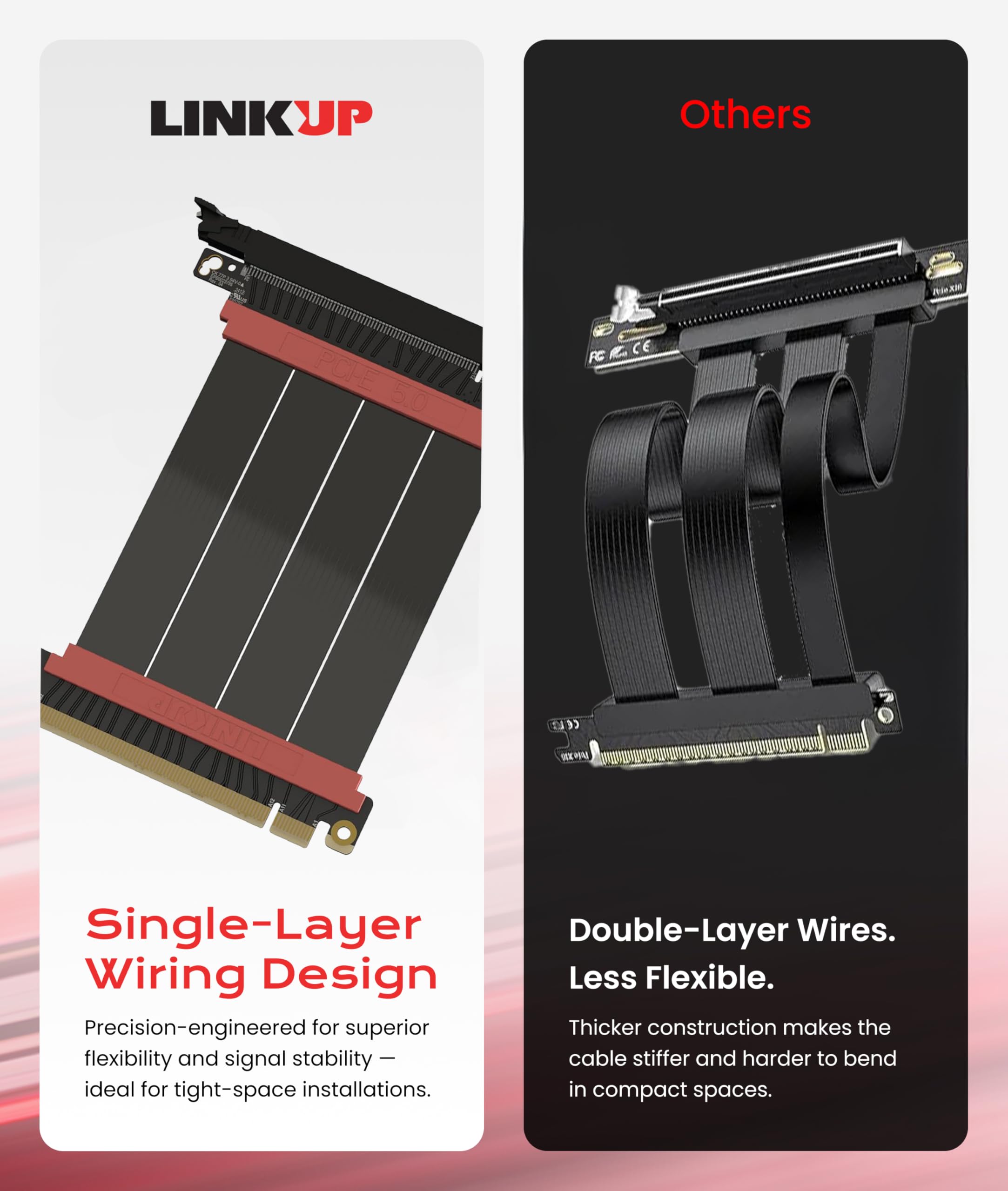 Amazon.co.jp: LINKUP - AVA5 PCIE 5.0 ライザーケーブル | RTX5090