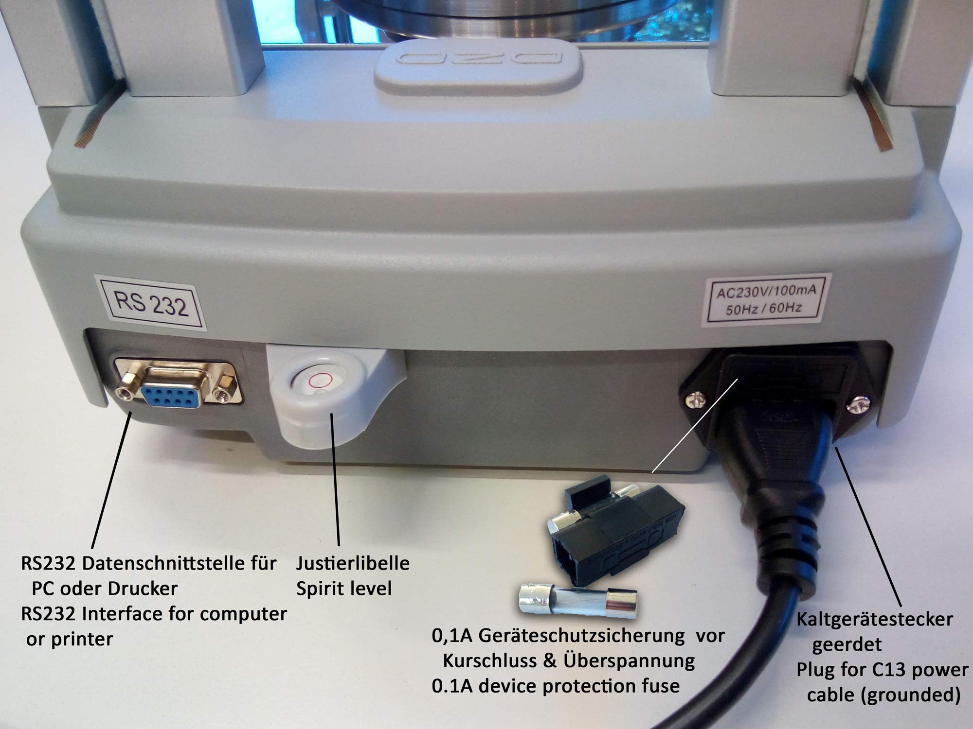 DZD DJ-BF 0,0001g Analysewaagen mit automatischer Justierung, Modelle von max. 100g bis 300g (DJ224BF (220g/,0001g))