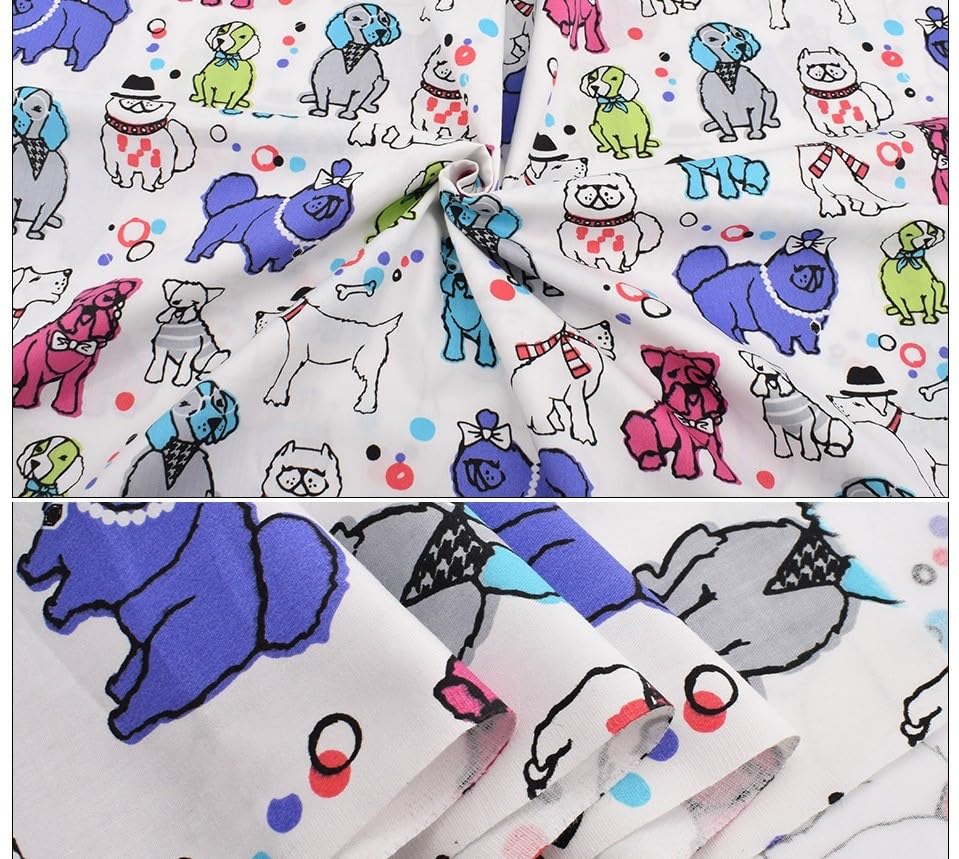 Scampoli Tessuto Cotone 100% - 8 Pezzi 40x50cm Stampa Floreale Rosa Per Patchwork E Cucito - Foto 2