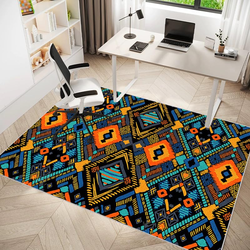 Tapis de protection de sol 120x160 cm résistant pour chaise de bureau et de jeu