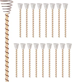 18 Copper Stakes, 16.9 in / 43 Cm, Potted Plant Support, Increase Yield