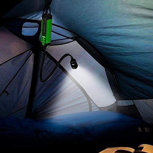 Miniatura 7 de Luz de trabajo LED recargable de 300 lúmenes con cuello de cisne flexible de 18 pulgadas, gancho incorporado, base magnética fuerte, lente zoomable,