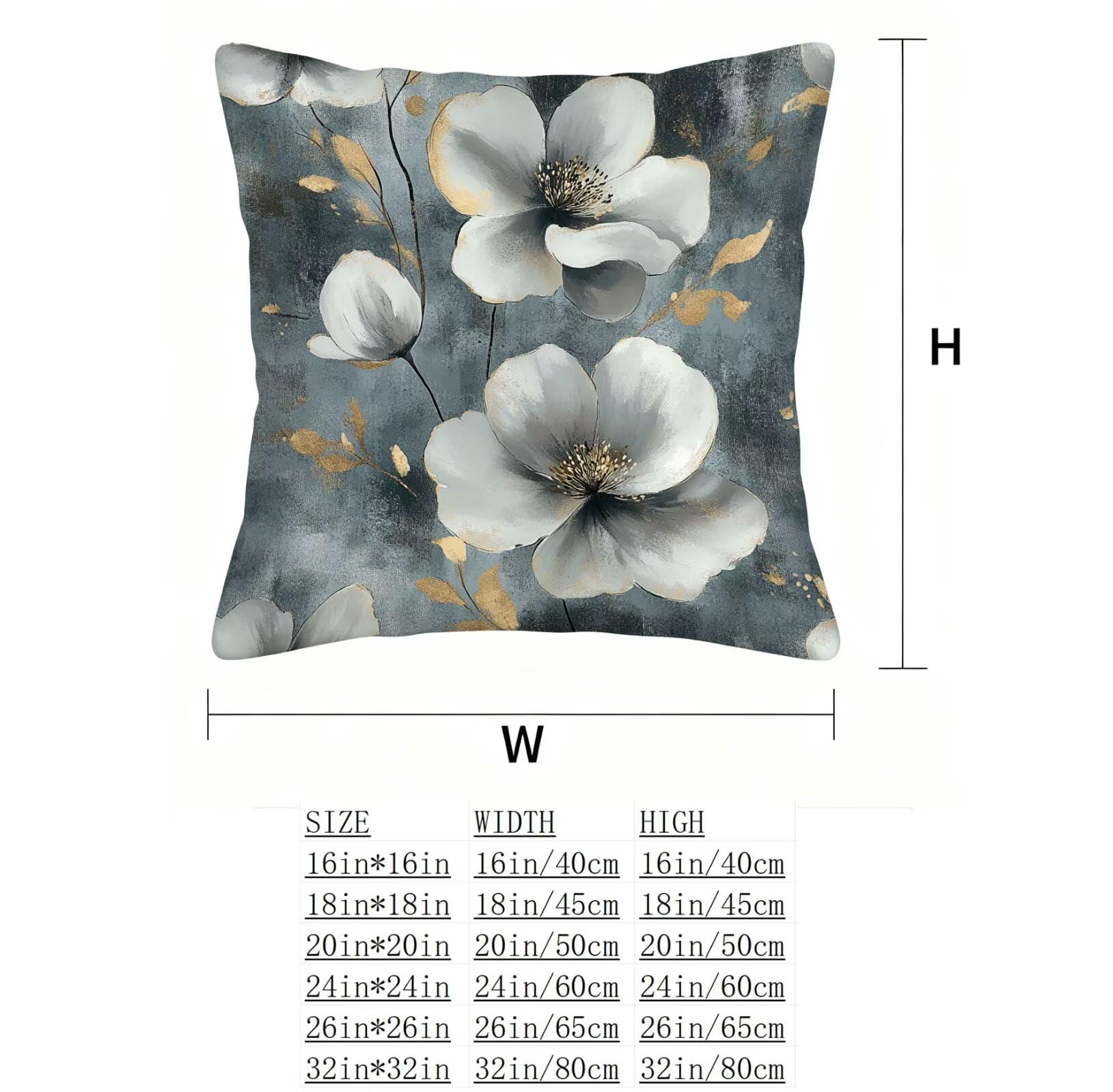 Gris Funda Cojin 60x60 Flor Funda Almohada 60x60 Cojines Sofa Súper Suave Fundas Cojines Decorativos Fundas Almohadas 4 Piezas Almohada Cervicales y Cuello, para Hogar Cama Salon Decoracion E - 543