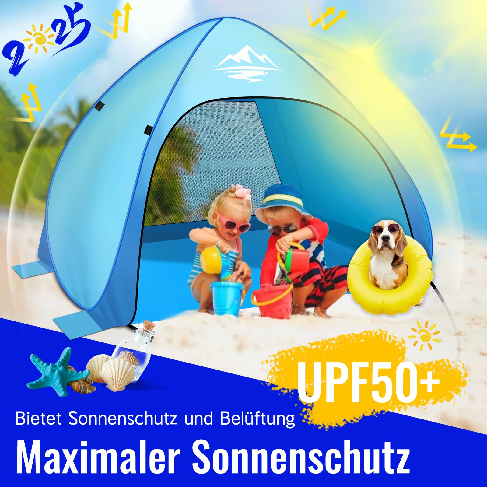 wurfzelt pop up zelt Callieway Kwiki Pop-up Zelt 225225 cm