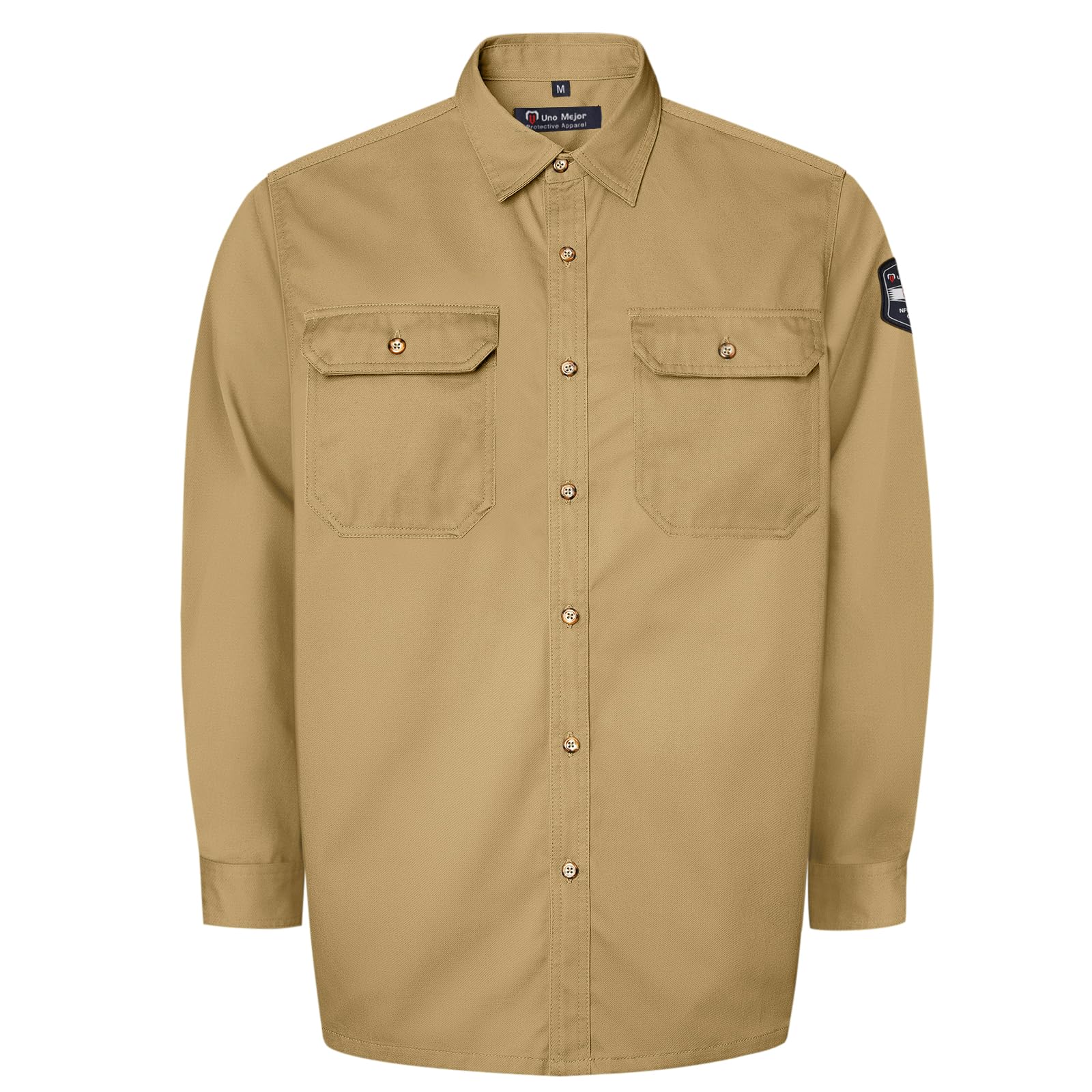 FR Shirts for Men 7.5oz Flame Resistant Fire Retardant Welding Shirt